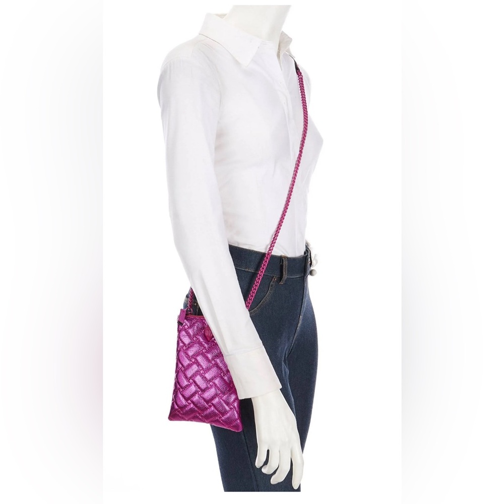 NEW- KURT GEIGER- Pink Quilted Crossbody phone Bag